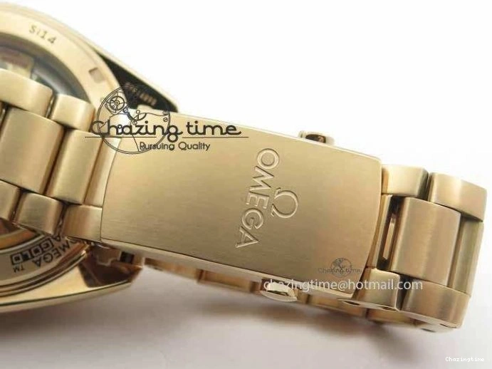 0305 Efficient Planet Ocean GMT 43.5mm RG V6F 1:1 Best Edition Black Dial On RG Bracelet A 8182